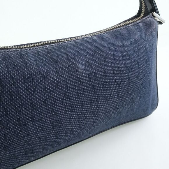 Bulgari Logo Mania Blue Denim - Jeans Shoulder Bag (Pre-Owned) - Picture 7 of 12